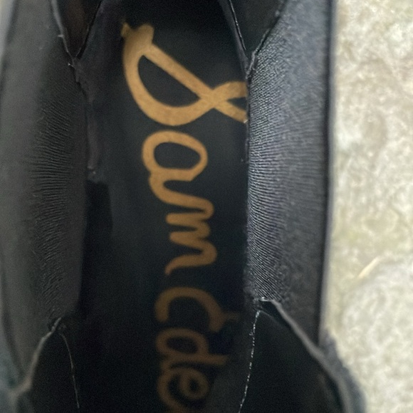 SAM EDELMAN BLACK SUEDE WATERPROOF SLIP ON ANKLE BOOTS - 9.5 - NWT ! - Picture 3 of 12